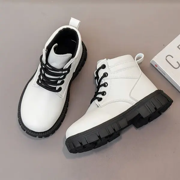 Giày bốt cổ cao da mềm HOT Quảng Châu cao cấp cho bé gái từ 3 tuổi đến 15 tuổi mã 222 2