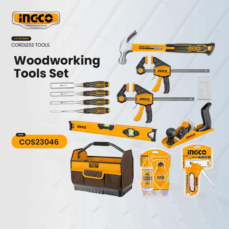 Product Introduction of Ingco Combo Kit Woodworking Tools Set 13Pcs COS23046 HT2 28