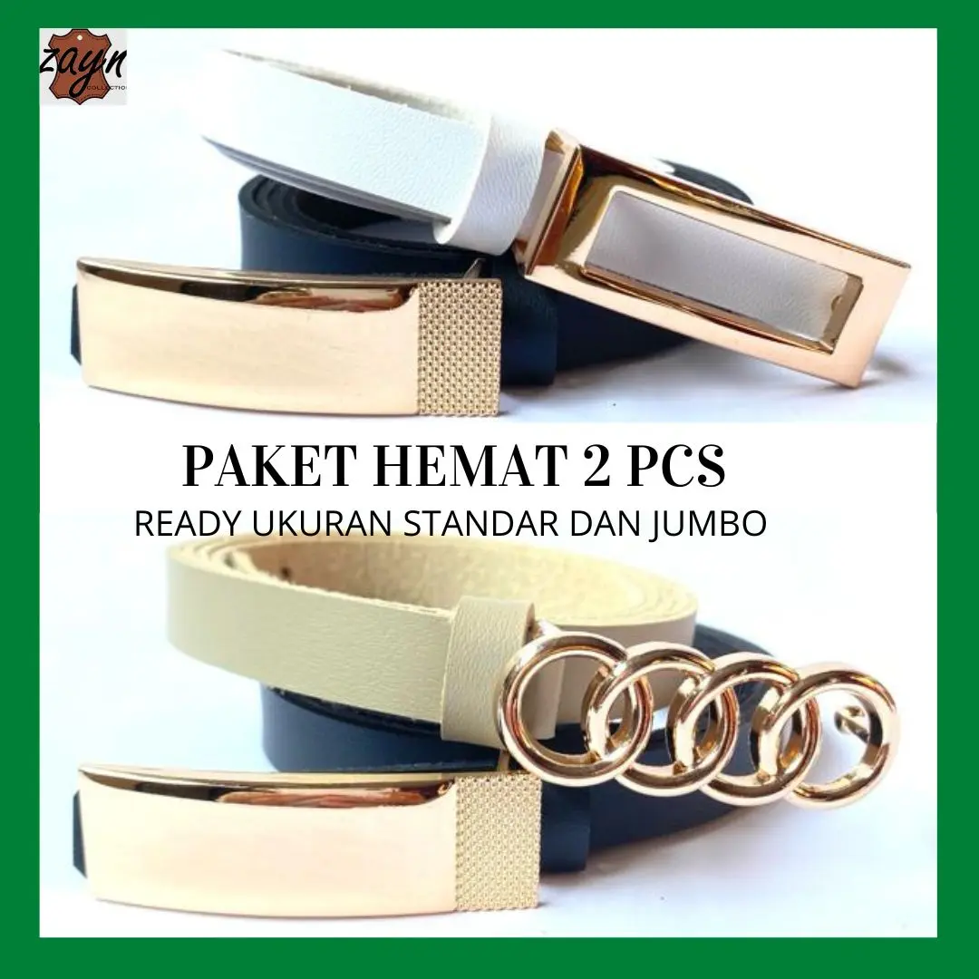 Zayn- Paket 2 Pcs Ikat Pinggang Fashion Wanita Gesper Gamis Cewek Belt Jumbo