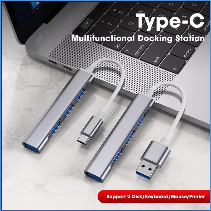 USB HUB USB-C Type-C, Bộ Chuyển Đổi Bộ Chia Nhiều 4 Cổng USB 3.0, OTG, Tương Thích Với Và Pro Air M1, Phụ Kiện Máy Tính Xách Tay Và PC