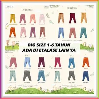 LIBBY LEGGING BABY EARTH COLOUR SERIES 0-1 TAHUN | LIBBY EASY TSHIRT | LILO SKIRT  Fashionbabies 1