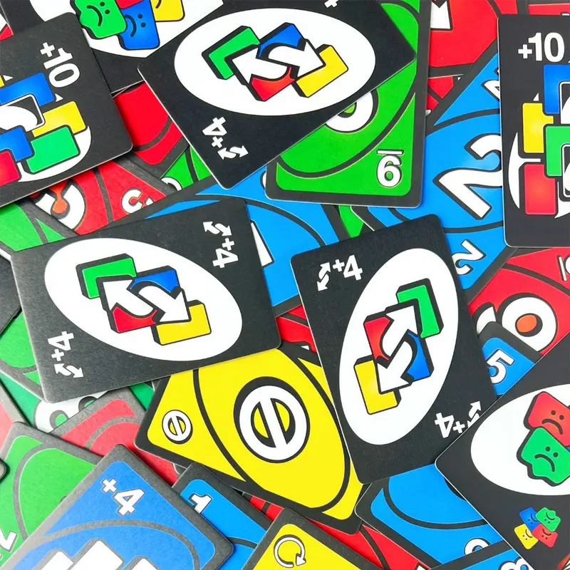 Bộ bài Uno No Mercy 165 thẻ bài cuộc chơi nâng cấp 10 luật chơi khắc nghiệt trò chơi thẻ bài Board Game Việt 4