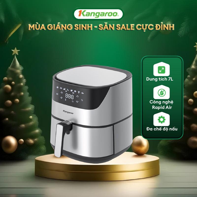 [ IH ] [GIÁ ĐỘC QUYỀN] - Nồi chiên không dầu điện tử 7L Kangaroo KG7AF2A- Công suất 2000W.