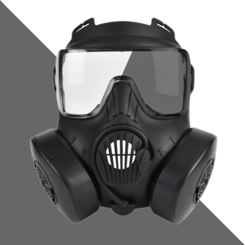 Full Face Mask, Face Cover with Ventilation Holes & Adjustable Strap & Sponge Nose Pad & Color-changing PC Reinforced Lens, Real-life CS Tactical Equipment 1
