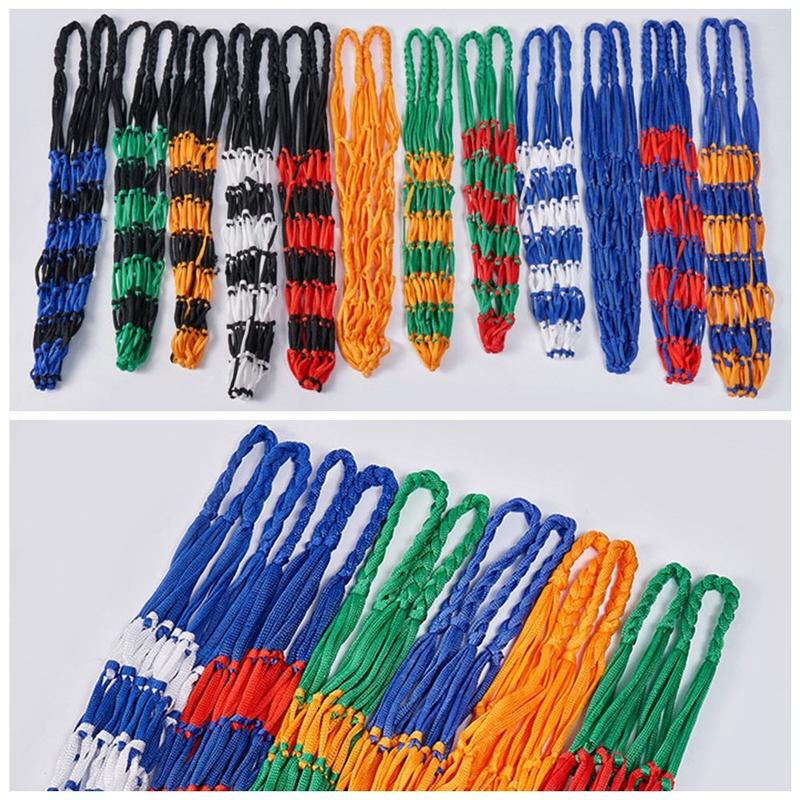 Durable Nylon Nylon Net Bag Weaving Multiple Colors Basketball Carry Bag Ball Pocket Football Balls 4
