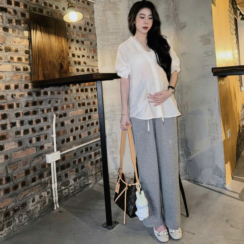  Quần Nỉ Xuông Thu Đông Dành Cho Các Mẹ Bầu - Thời Trang Thu Đông - Váy Bầu Đầm Bầu 