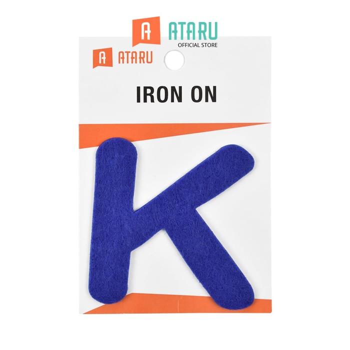 Gambar Ataru Patch Hufuf K - Biru Stiker Sablon Baju Patch Iron On Sticker Pakaian Tempel Setrika dari Ataru_NEW Kota Tangerang Selatan Tokopedia