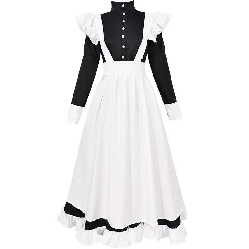 Trang Phục (Maid) Hầu Gái dành cho cả Nam và Nữ đồ  hầu bozznuster  maid Women Top Áo Dress Quần Váy Ngủ