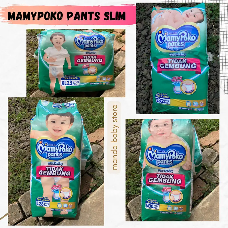 MamyPoko Pants X-tra Kering Slim / Tidak Gembung S, M, L, XL 0