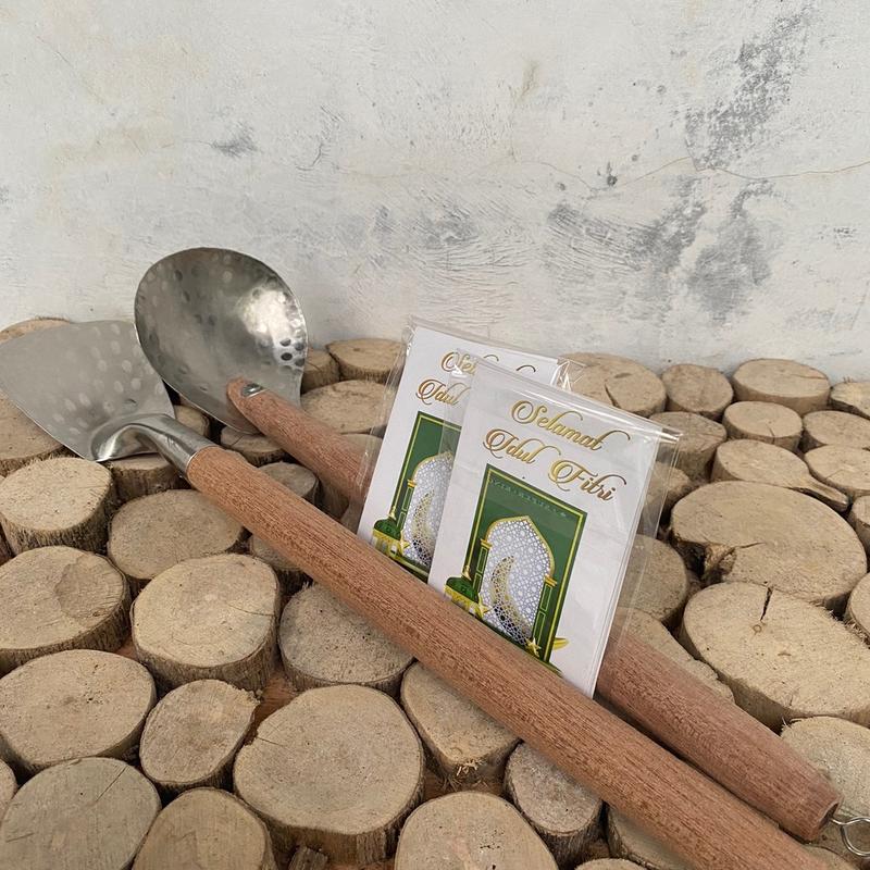 PAKET SENDOK SAYUR DAN SUTIL Kayu Stenlis Kayu Stenlis 1