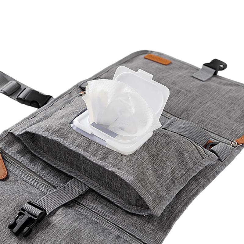 Product Introduction of Baby changing table Large capacity multi-functional stroller hanging bag portable waterproof diaper bag 3