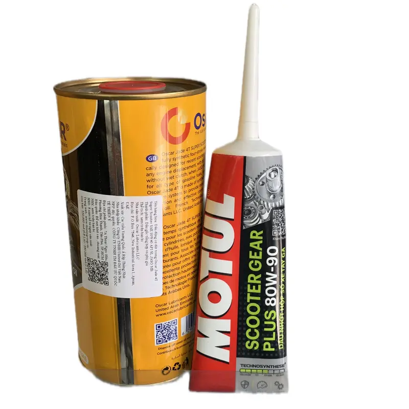 Combo nhớt oscar scooter 10w40+nhớt láp motul(combo tay ga) Phụ Tùng 2