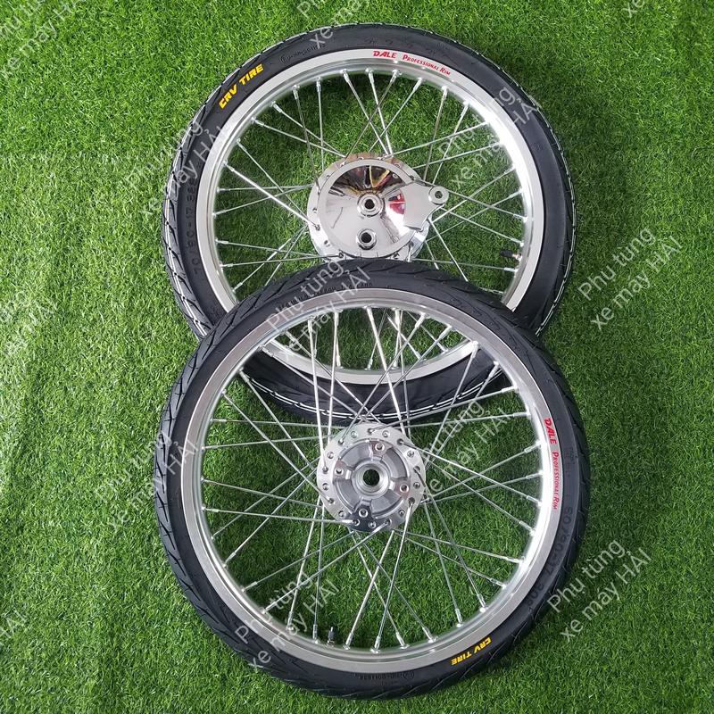 Bánh Căm WAVE Và FUTURE LED Đùm Mạ CROM Căm Mạ CROM Niềng Nhôm Thái Kèm Vỏ Ruột Lắp Đặt Tương Thích Cho Các Dòng Xe HONDA Thắng Đĩa Trước HTH1120 MSP 0066