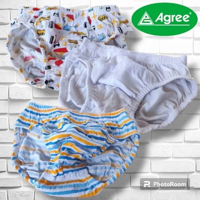 AGREE CD-NGS-C15 Set 3Pcs | CD Anak Cowok Agree 3 Motif | Celana Dalam Anak Laki-laki Bahan Katun | CD Anak Cowok Usia 1 s/d 9 Thn | Pakaian Dalam Anak | GUDANG DALEMAN Fashion 2