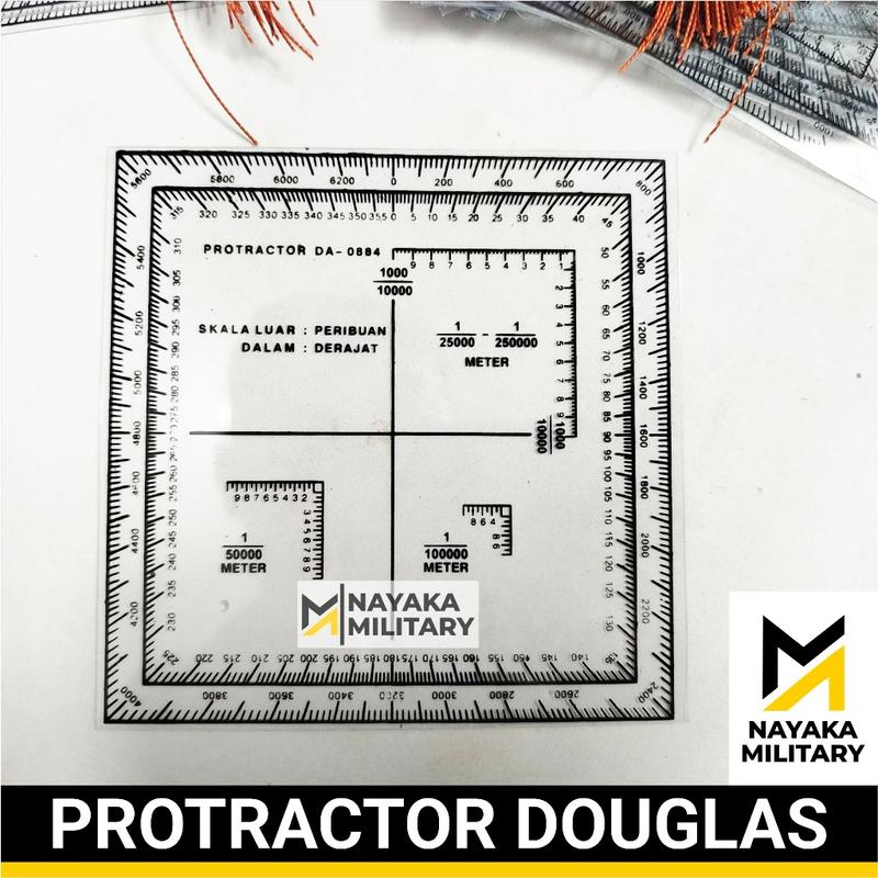 Protaktor Navigasi Arah Kompas Douglas Protactor Protraktor Alat Bantu ...
