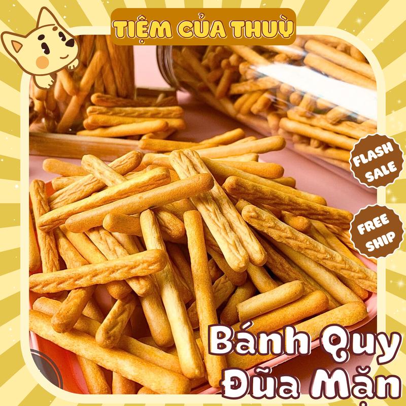 500G Bánh Quy Đũa Mặn Bơ Sữa Bánh Quy Que Tăm Bánh Quy Đũa Liên Hưng đồ 1k Tiệm ăn vặt Thuỳ Bùi