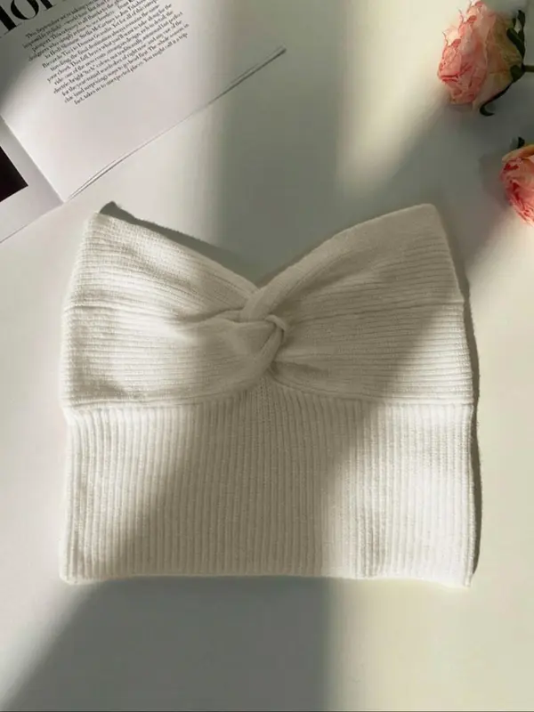 Women's Solid Color Strapless Tube Top – Trendy, Elegant & Sexy for Summer Travel, Festivals & Everyday Wear 2