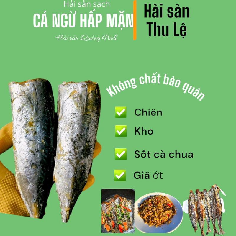 Khô vừa hơi ẩm da Khô cá ngừ hấp mặn to 8-14 con 1kg Food