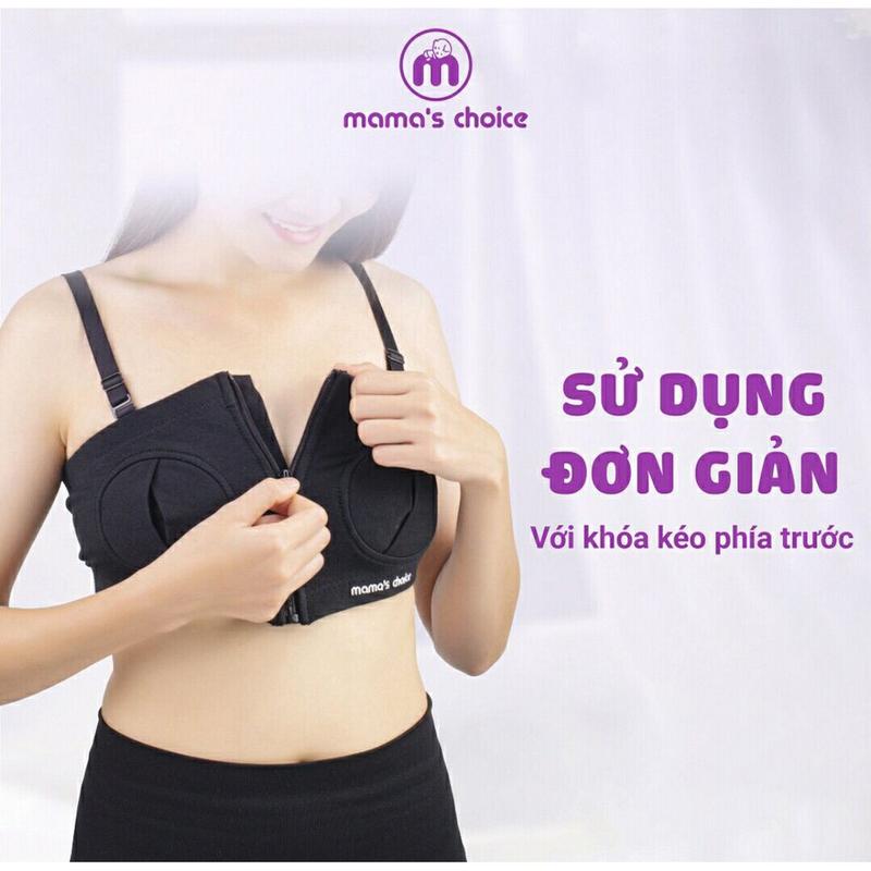 Áo hút sữa rảnh tay có dây Mama's Choice, giúp mẹ vắt sữa dễ dàng, chất liệu thoáng khí, freesize, giữ phễu chắc chắn 5