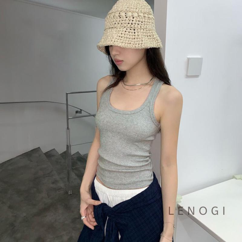 Áo ba lỗ nữ cotton không pha nilon mịn mát LENOGI Áo 2 dây nữ bản to áo tanktop phù hợp đi tập đi chơi