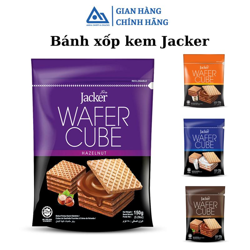 Bánh xốp kem Jacker ăn vặt nhiều vị gói 150g An Gia Sweets Snack 0