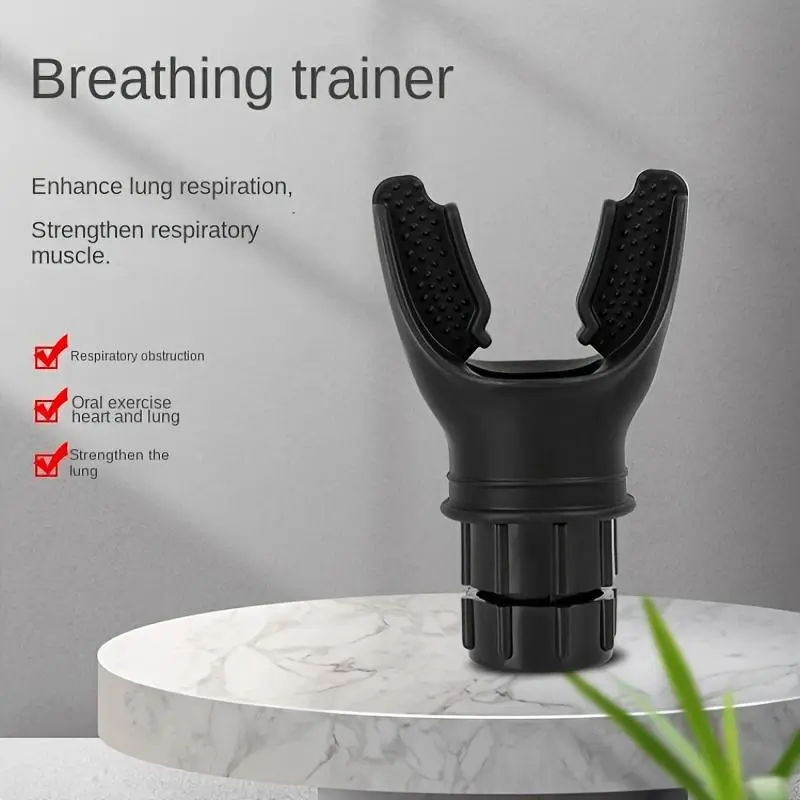 Portable Breathing Trainer, Lung Capacity & Abdominal Breathing Trainer, Muscle Training Equipment, Exercise Machine Accessories 2