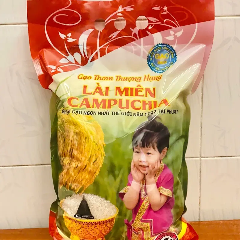 GẠO LÀI SỮA CAMPUCHIA mùa mới - DẺO THƠM, NGỌT CƠM (TÚI 5KG) 1
