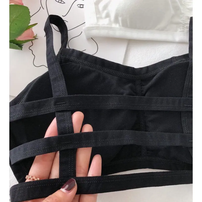 áo bra cotton 3 dây , bra học sinh Áo Ngực Áo Lót Nữ Women 2