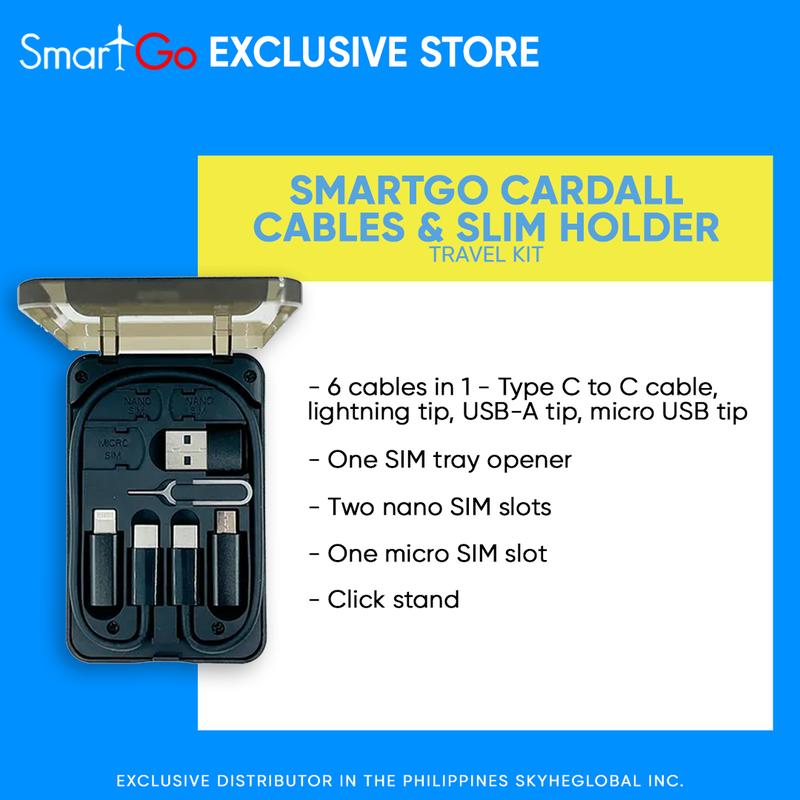 SmartGo Cardall Cables & SIM Holder Travel Kit - TikTok Shop Philippines