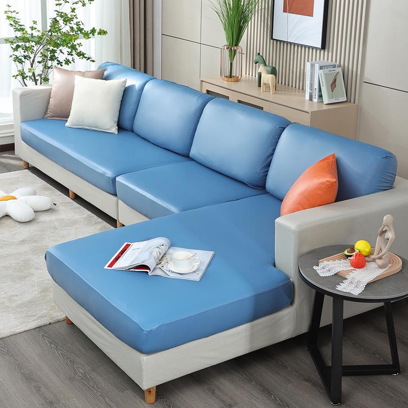 Product Introduction of [juhua] 1/2/3/4 Seater PU Leather Elastic Sofa Seat Cushion Covers for Living Room Waterproof Stretch Chair Seat Cover Couch Slipcover 31