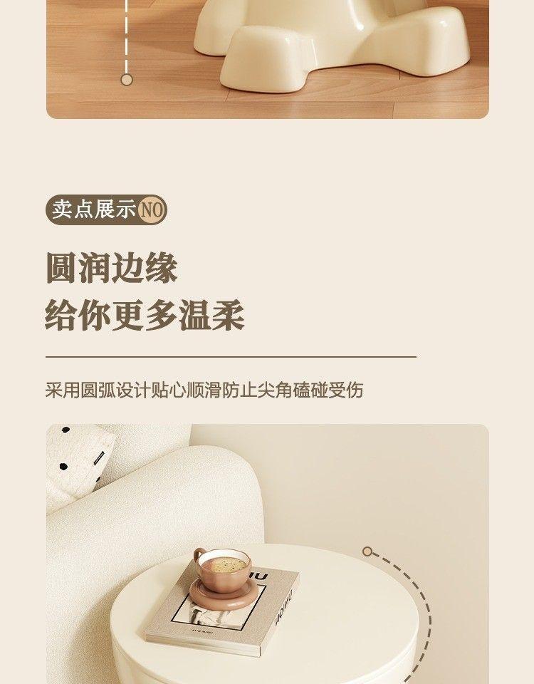 Product Introduction of Bàn Đầu Giường, Bàn Tròn Nhỏ, Giá Để Đồ, Bàn Cà Phê, Phong Cách Sang Trọng Giá Cả Phải Chăng, Bàn Bên Ghế Sofa, Phong Cách Ins Có Thể Di Chuyển, Thích Hợp Để Sử Dụng Đầu Giường 5
