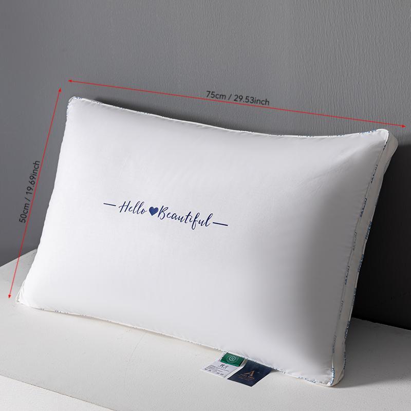 Product Introduction of Solid Color Pillow Insert, 2 Counts Modern Simple Skin-friendly Comfortable Pillow Core, Bedding Supplies for Home Hotel Dormitory 1