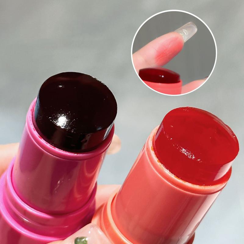 Product Introduction of 4 Colors Jelly Blush Stick Long Lasting Multi-use Cheek Lip Moisturizing Blusher Brightening Skin Makeup Cosmetics 30