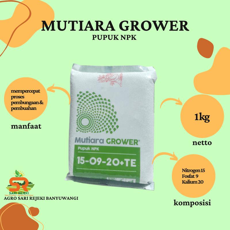 PUPUK NPK GROWER MUTIARA 1KG 0