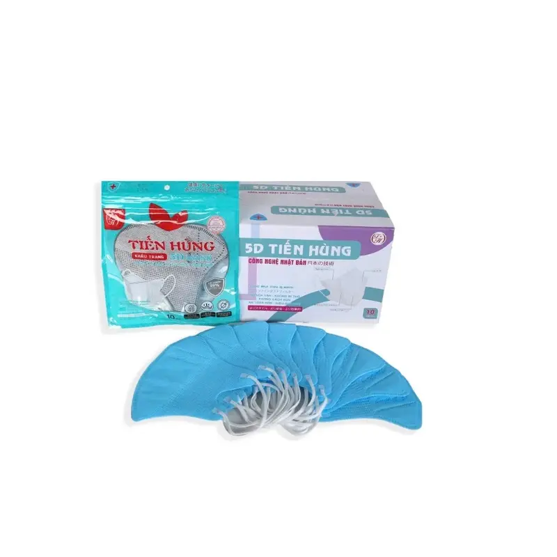 COMBO 500 chiếc 5D [  ] Khẩu Trang Tiến Hùng 3 lớp kháng khuẩn, 45-85kg, Hot Trend 2025 Phụ Kiện Nam 7
