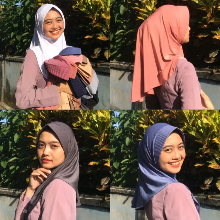 Hijab Bergo Hamida Sporty original by Al-Khoerot Hijab | FREE PASHMINA SILK Muslim Kerudung