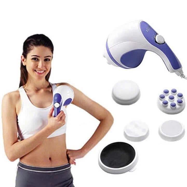 KHUYẾN MẠIMáy Massage Cầm Tay Relax & Spin Tone 5 Đầu Đánh, Đấm Lưng, Cổ Vai Gáy, Thư Giãn Mệt Mỏi Cao Cấp Kiểu Dáng Đẹp, Đa Năng, Tiện Dụng . 2
