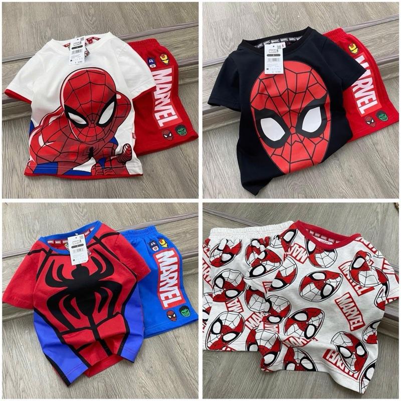 Combo 4 bộ Siêu Nhân cho bé size 8-40kg chất thun lạnh thái, mềm mịn mát , mặc dễ chịu thoáng mát