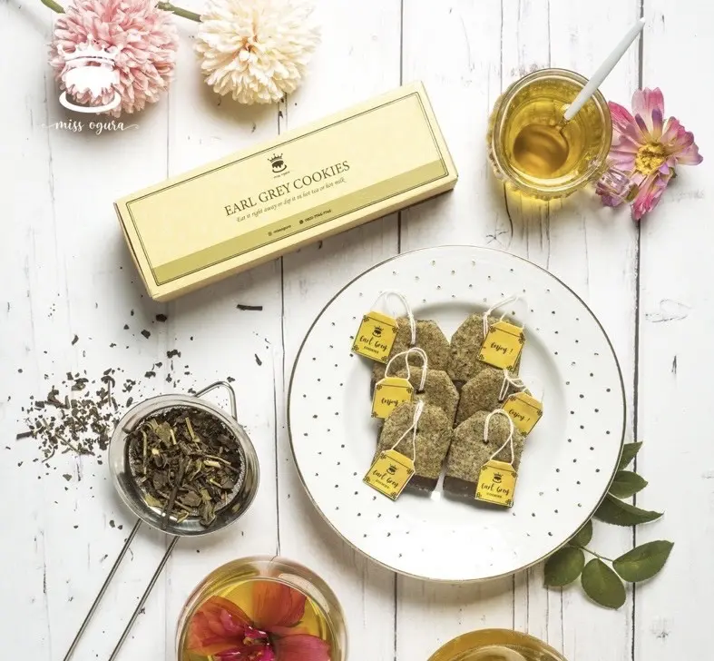 Tea Bag Cookies Vegan Earl Grey Greentea