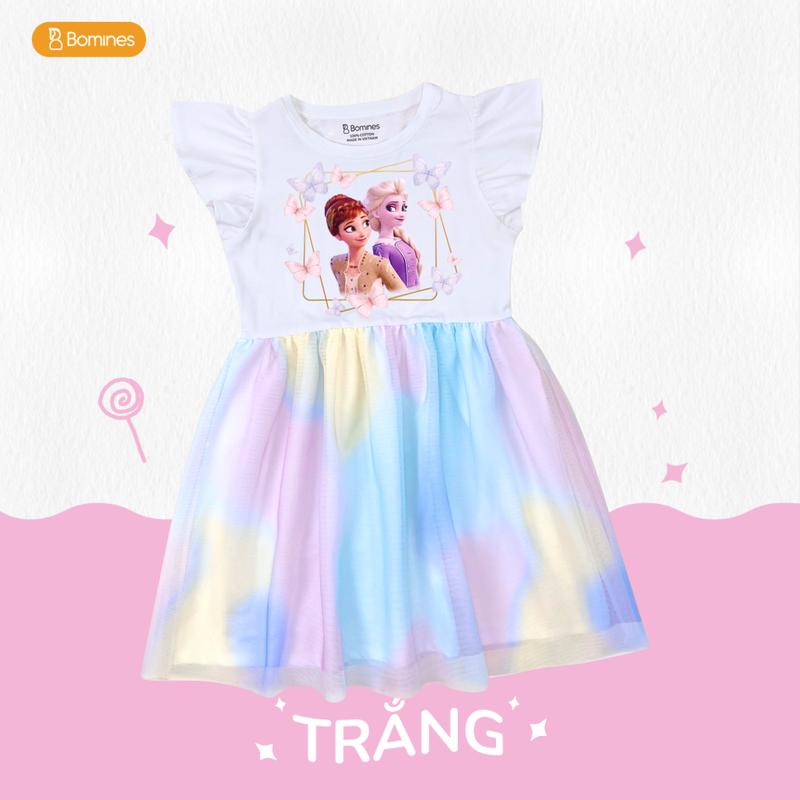Product Introduction of Váy bé gái công chúa Elsa Bomines, đầm tutu phối lưới mềm mịn cho bé 3- 12 tuổi, 13kg - 36kg DTNLUOIELSAOVUONG 8