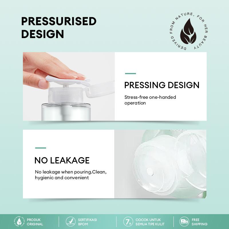 Product Introduction of 【BUY ONE GET ONE】HerBaay 5 Seconds Cleansing Brightening Micellar Cleansing Water Makeup Remover Mata Tanpa Membuat Iritasi Moisturizing hydrating Deep Cleaning 145 ml 0