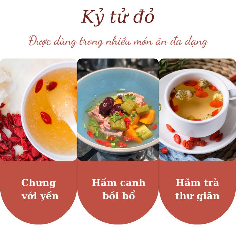 Hạt kỷ tử đỏ Ninh Hạ 100g sấy khô hỗ trợ đẹp da, bổ máu, cải thiện thị lực 2