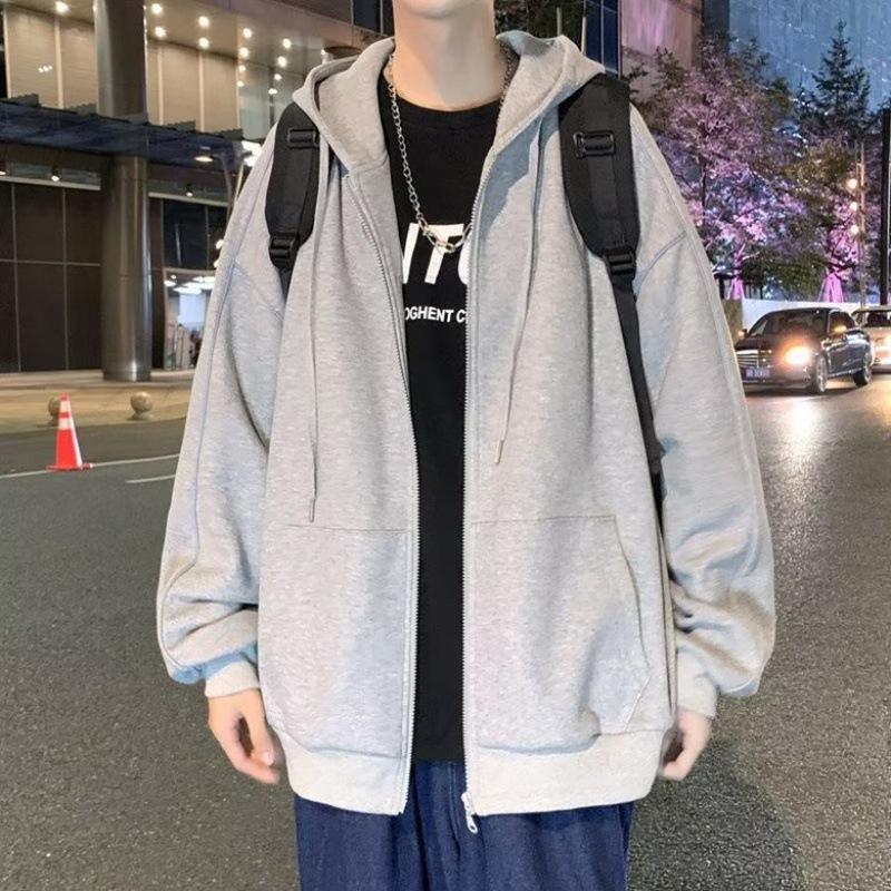 Sweater 2024 New Fashion Brand Ins Youth Oversize Niche High Street Cardigan Hooded Coat Hoodie Menswear Sweatshirts Tops Lingerie 3