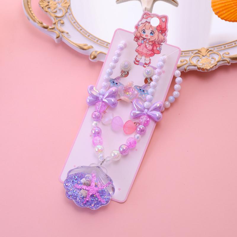 Product Introduction of Best-Selling Ocean-Themed Jewelry Set for Girls - Necklace, Bracelet & Earrings with Sand & Shell Design 6