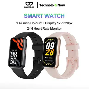 GOOJODOQ FB048 1.47 inch Colourful Display and 24H Heart Rate Monitoring Blood Oxygen Smartband