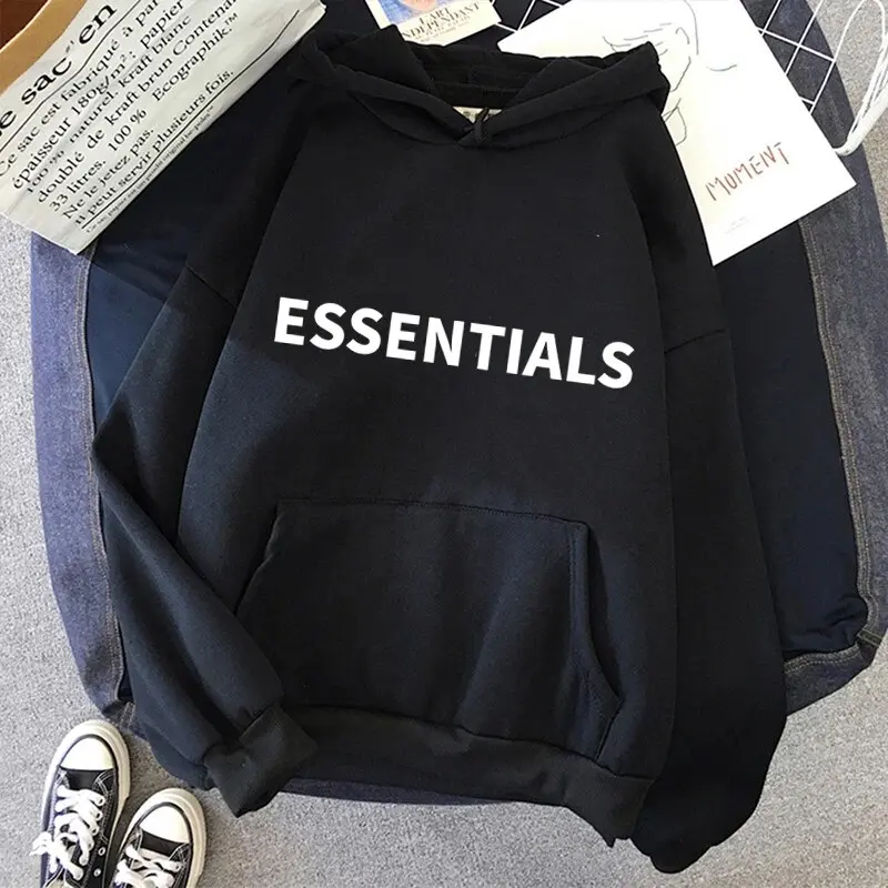 Essentials Hoodie Men And Women's Hoodie Joggers Brand Print Vintage Sweatshirt Couple Hoodies Women Clothing Free Cotton Fabric Menswear Long Polyester