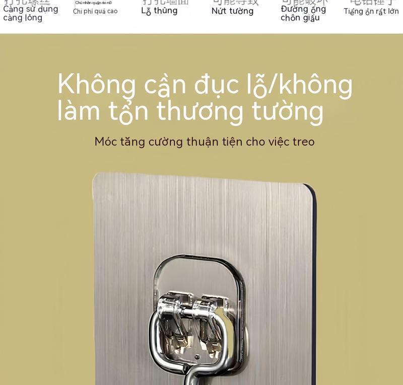 Product Introduction of Phong cách, đơn giản, thoải mái và thiết thực, móc dính chắc chắn, móc không đục lỗ, không dấu vết, miếng dán tường phòng tắm và nhà bếp chịu lực mạnh, trong suốt 15