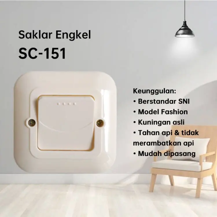 [HAO] Termurah SAKELAR IB MEREK CAHAYA SNI/SAKALAR INDOOR Harga termurah 4