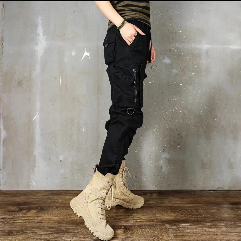Product Introduction of 2023 Spring and Autumn New Unisex Cargo Pants Personality Versatile Slim Fit Trendy Outdoor Hiking Pants Men Jogger Sneaker 26