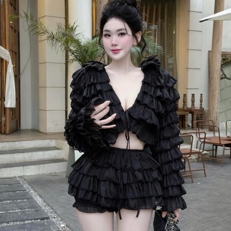 set Áo bèo kèm quần bèo xinh 0